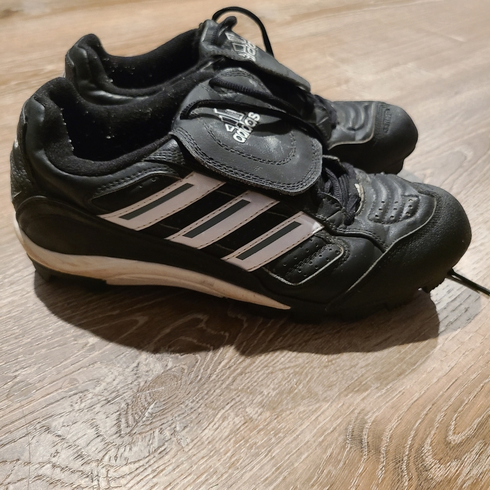 Adidas Softball Cleats Black Athletic Shoes Size 9